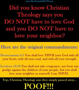 Christian Theology Say You Do NOT Have To Love God!