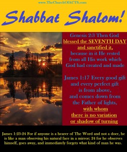 Shabbat Shalom!  The Peril Of Born Again Seed