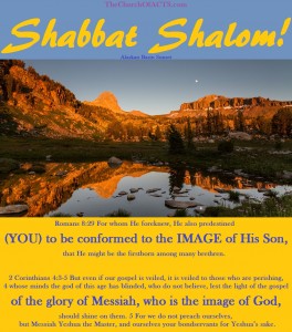 Be The Image of Messiah Who IS The Image of God