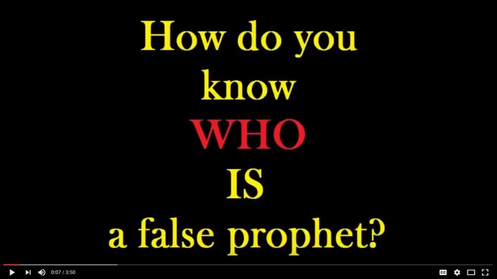 What Is A False Prophet? Archives - TheChurchofACTS.com