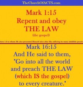 Infallible Proof: THE LAW = The Gospel