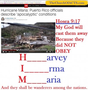 Harvey, Irma, Maria – Repent And Obey HIM