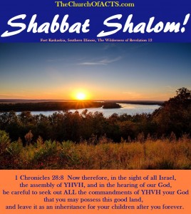 Shabbat Shalom – Keep ALL His Commandments!