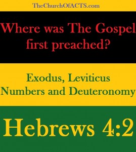 The Gospel First Preached In Exodus!