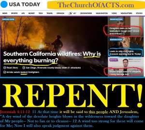 Southern California Burning – REPENT!!!